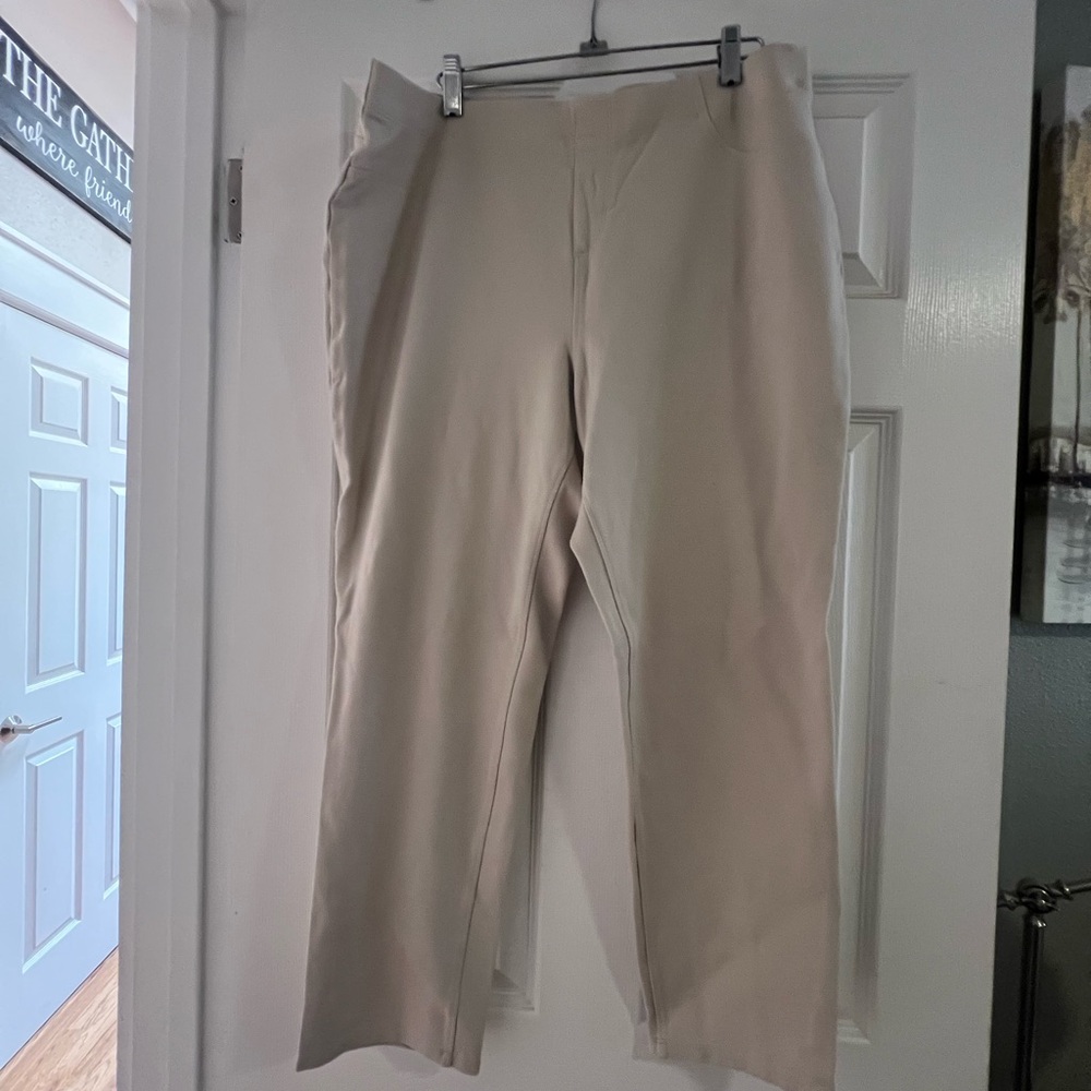 Karen Scott Cream Sport Pants
